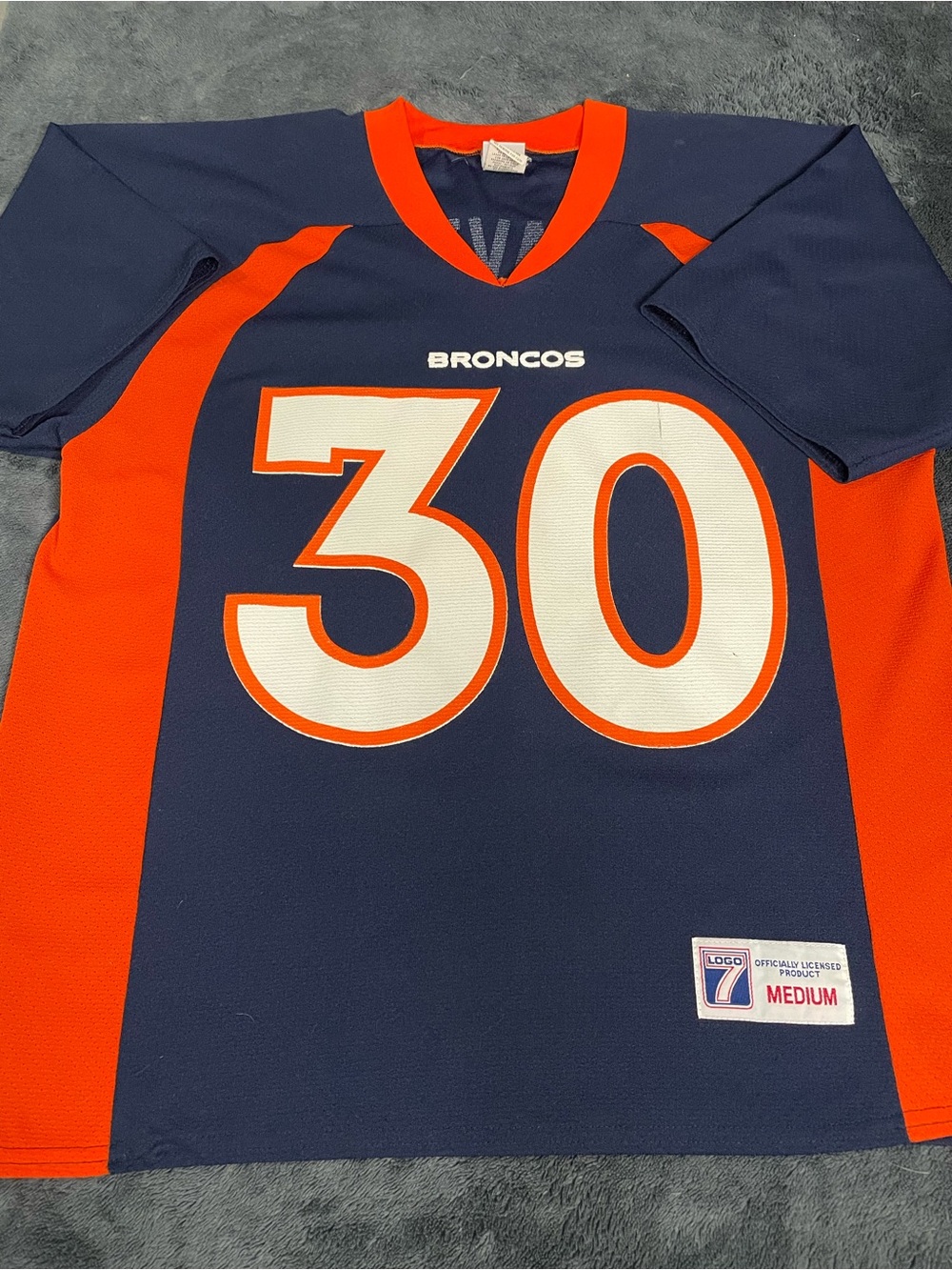 VINTAGE Logo 7 Denver Broncos Jersey